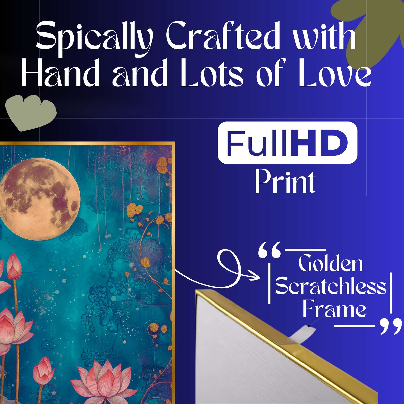 Set of Three Wall Paintings for Wall Dacoration Golden Framed Wall Paintings for Living Room & Bedroom Wall Art for Home Decoration & Office Wall Dรฉcor (18x12 inch CH-GD3-11) - Image 2